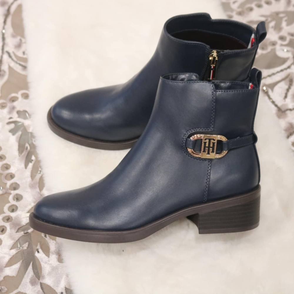 Tommy Hilfiger Women's Imiera Ankle Boots - Dark Blue, 6.5M
